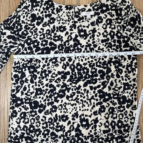 J Crew Women’s Jules Snowcat Print 3/4 Sleeve Dress Size 2 - Picture 8 of 12